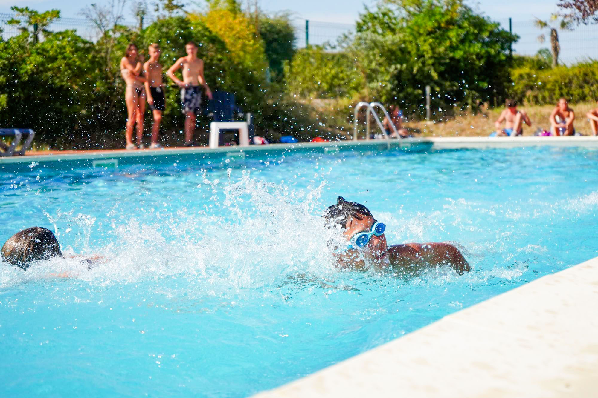 couloirs de nage laisse